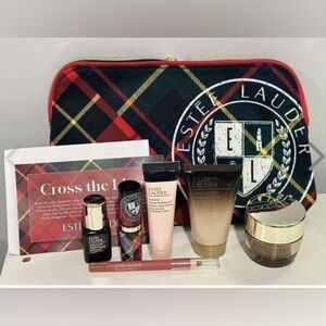 NEW - Estée Lauder Fall Tartan ‘Cross The Line’ 7-Piece Gift Set